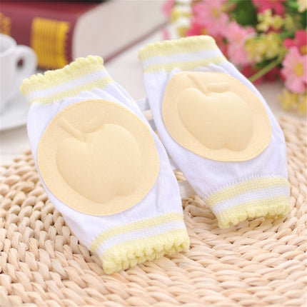 Baby Toddlers Learn To Walk Anti Slip Knee Protector Breathable Knee Pad(Yellow)-garmade.com