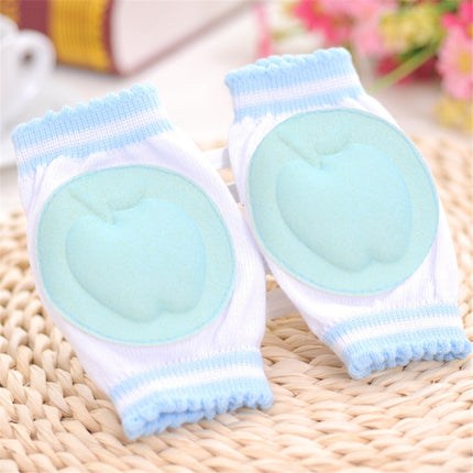 Baby Toddlers Learn To Walk Anti Slip Knee Protector Breathable Knee Pad(Blue)-garmade.com