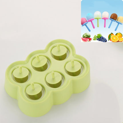 Mini DIY Creative Popsicle Mould Environmentally Friendly Silicone Ice Cube Ice Cream Mould, Style:Rectangular(Green)-garmade.com