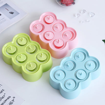 Mini DIY Creative Popsicle Mould Environmentally Friendly Silicone Ice Cube Ice Cream Mould, Style:Rectangular(Green)-garmade.com