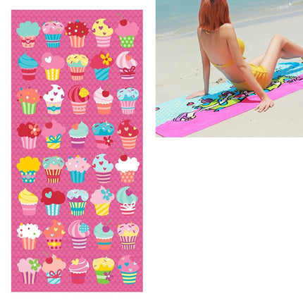 Summer Beach Towel Absorbent Microfiber Bath Towels Adult Quicky-dry Camping Large Swimming Shower Yoga Sport Towels(Ice Cream Pink)-garmade.com