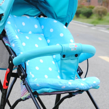 Baby Stroller Cushion Waterproof Child Pushchair Feeding Chair Thick Mat(Blue)-garmade.com