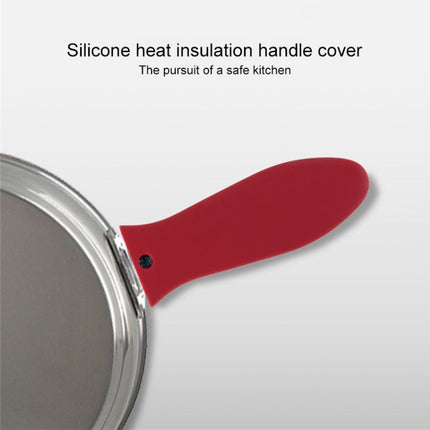 Silicone Pot Holder Handle Anti Slip Cover for Kitchen Thick Soft Pot Handle(Black)-garmade.com