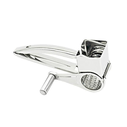 Cheese Grater Rotory Container Stainless Steel Hand-Crank Rotary Shredder with flakes-garmade.com