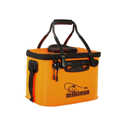 Thickened Multifunctional Folding Live Fish Box Fishing Bucket, Size:35 cm (with Handle without Side Pockets)-garmade.com