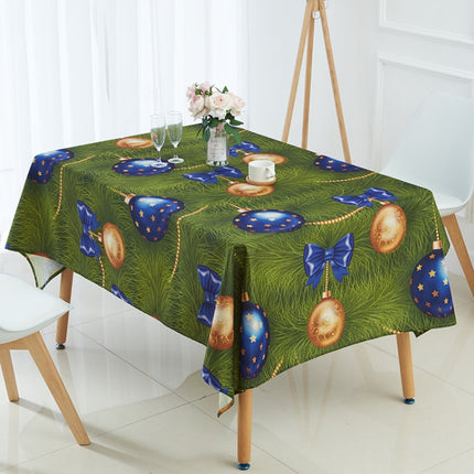 Household Encrypted Linen Waterproof Tablecloth, Size:100x140cm(Green)-garmade.com