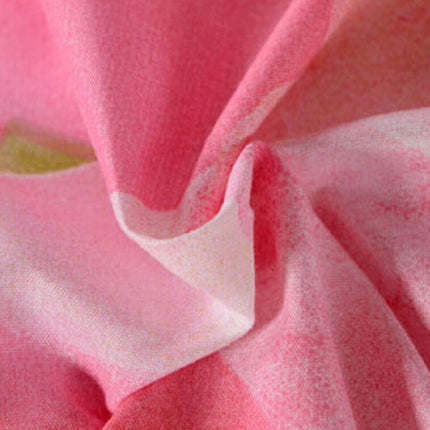 4 PCS Cotton 3D Rose Bedding Sets Soft Duvet Cover Bedsheet Pillowcase Reactive Printed Bedclothes Queen Bed(Red Rose)-garmade.com