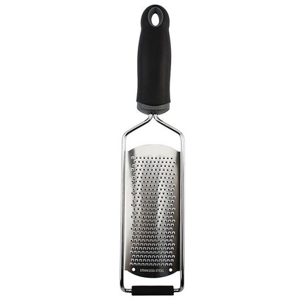 Cheese Grater Stainless Steel Blade Cheese Slicer Lemon Grater Chocolate Scraping Planer with Protective Cover(Black)-garmade.com