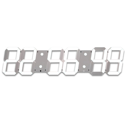 Creative LED Digital Wall Clock Multi-function WIFI Clock, Style:6 Bit Hollow WIFI(White)-garmade.com