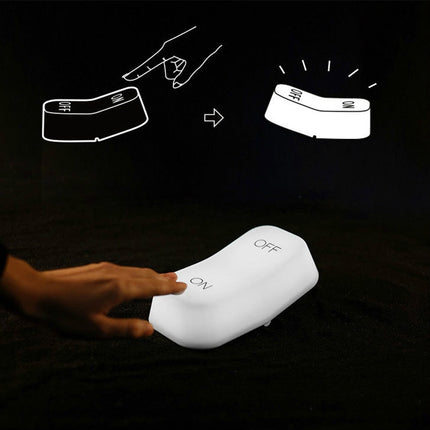 Gravity Sensor Switch Bedside Night Light Atmosphere Lamp Table Lamp(White)-garmade.com