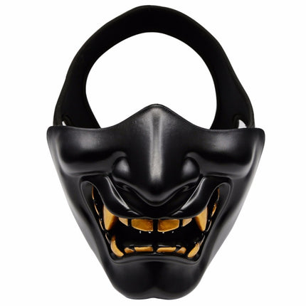 WosporT Halloween Dancing Party Grimace Half Face Mask(Black)-garmade.com