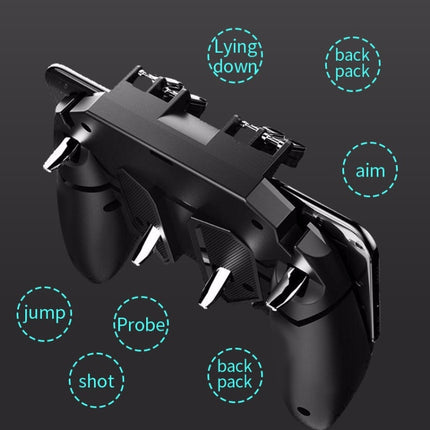 MeMo AK66 Six Fingers Metal Trigger Press Shooting Controller Gamepad Joystick-garmade.com