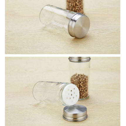 12 in 1 Stainless Steel Canister Set with Turnable Holder(Silver)-garmade.com
