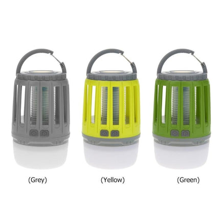 Solar Power Mosquito Killer Outdoor Hanging Camping Anti-insect Insect Killer, Color:Light Green + Solar Panel-garmade.com