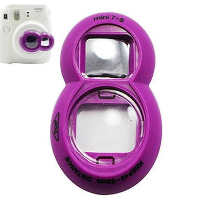 2PCS Selfie Mirror for Polaroid Mini7s / Mini8(Purple)-garmade.com