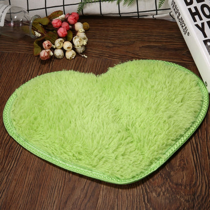 Heart Shape Non-slip Bath Mats Kitchen Carpet Home Decoration(Fruit Green)-garmade.com