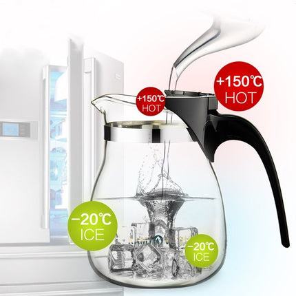 KAMJOVE Elegant Cup Teapot Heat-resistant Glass Tea Set, Style:TP-757 700ml-garmade.com