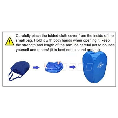 Foldable Free Installation Portable Household Mini Clothes Dryer(Blue)-garmade.com