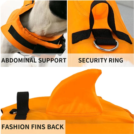Summer Pet Life Jacket Dog Safety Clothes Dogs Swimwear Pets Safety Swimming Suit, Size:S(Yellow)-garmade.com