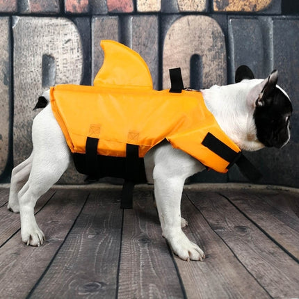Summer Pet Life Jacket Dog Safety Clothes Dogs Swimwear Pets Safety Swimming Suit, Size:S(Yellow)-garmade.com