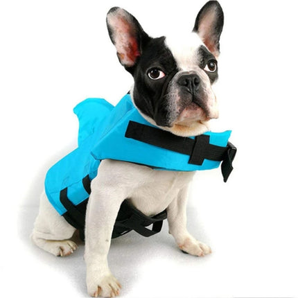 Summer Pet Life Jacket Dog Safety Clothes Dogs Swimwear Pets Safety Swimming Suit, Size:M(Blue)-garmade.com