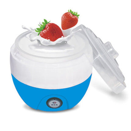 Electric Automatic Yogurt Maker Machine Yoghurt DIY Tool Kithchen Plastic Container 220V Capacity: 1L(Blue)-garmade.com