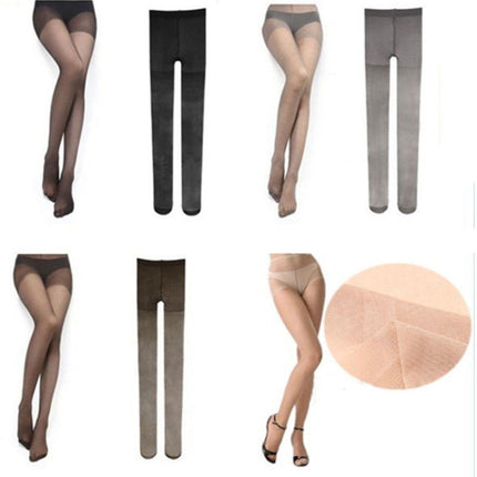 3 Pair Women Sexy Tights Stocking Panties Pantyhose Nylon Sheer Stockings Long Stockings(Skin Color)-garmade.com