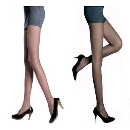3 Pair Women Sexy Tights Stocking Panties Pantyhose Nylon Sheer Stockings Long Stockings(Grey)-garmade.com
