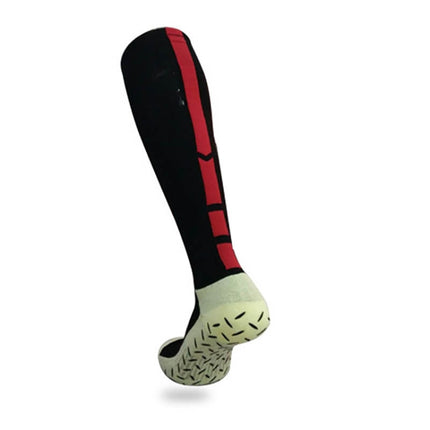 Thick Non-Slip High Knee Socks Breathable Comfortable Wear-Resistant Man Football Socks(Black)-garmade.com