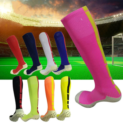Thick Non-Slip High Knee Socks Breathable Comfortable Wear-Resistant Man Football Socks(Yellow)-garmade.com