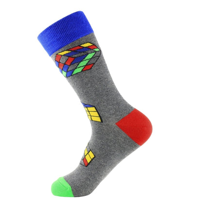 3 Pairs Autumn And Winter Street Trends Men And Women Tube Cotton Socks, Type:6(EUR 39-46)-garmade.com