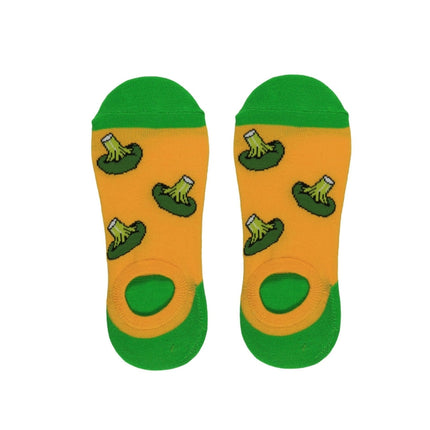 3 Pairs Summer Happy Fruit Fashion Sailboat Socks, Size:EUR 39-44(Broccoli)-garmade.com