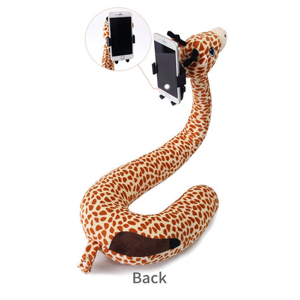 Multifunctional Lazy Mobile Phone Bracket U Shaped Pillow Two-in-one Cartoon Foam Particle Neck Pillow(Dinosaur)-garmade.com