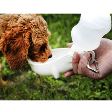 Dogs and Cats Portable Water Feeder Pet Kettle for Going Out(Rose Red)-garmade.com