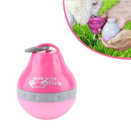 Pets Go Out Portable Folding Kettle Drinking Fountain Drinking Supplies, Size:S(Rose Red)-garmade.com