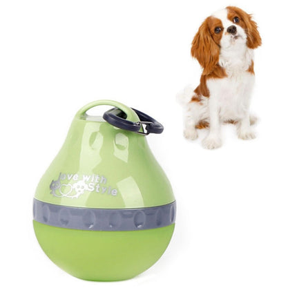 Pets Go Out Portable Folding Kettle Drinking Fountain Drinking Supplies, Size:S(Green)-garmade.com