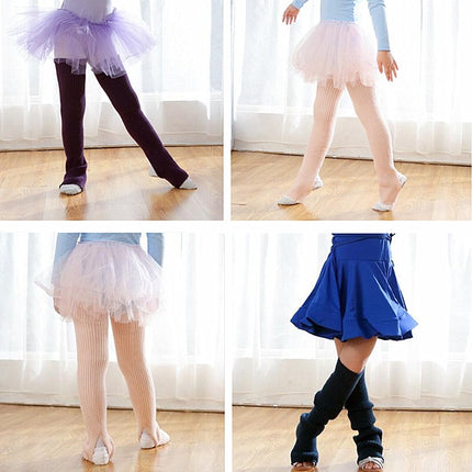 Long Leggings Latin Ballet Socks Adult Children Leggings Wool Socks(Light Gary)-garmade.com