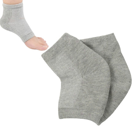 Heel Anti-cracking Aleeve Heel Protection Sock Sailboat Socks(Gray)-garmade.com