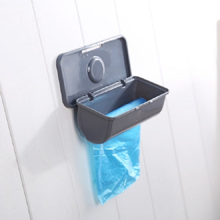 Kitchen Drawable Wall-mounted Plastic Bag Storage Box(White)-garmade.com