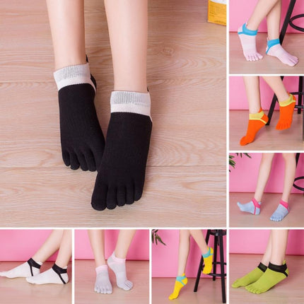 Ladies Finger Socks Cotton Breathable Mesh Socks Sock Mouth Foot Design Split Socks(Pink)-garmade.com