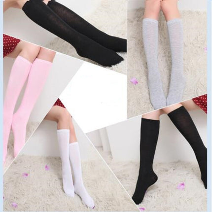 Solid Color Wild Socks and Knee Sports Socks(White)-garmade.com