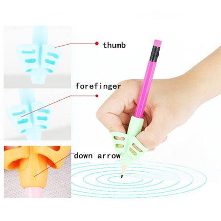 Non-toxic Children Pencil Writing Aid Grip Posture Correction Tools, Random Color Delivery-garmade.com
