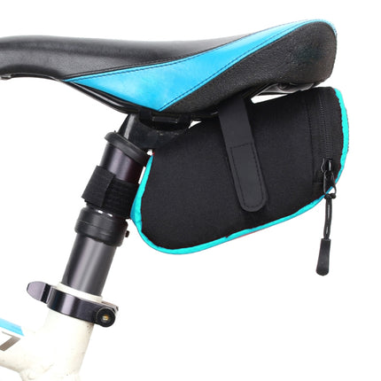 3 Color Nylon Bicycle Bag Bike Waterproof Storage Saddle Bag Cycling Tail Rear Pouch Bag(Blue)-garmade.com