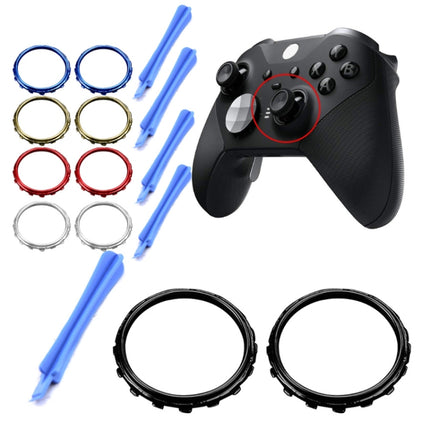 For Xbox One Elite 5pairs 3D Replacement Ring + Screwdriver Handle Accessories, Colour:Black-garmade.com