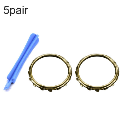 For Xbox One Elite 5pairs 3D Replacement Ring + Screwdriver Handle Accessories, Colour:Gold Plating-garmade.com