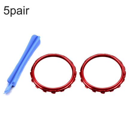 For Xbox One Elite 5pairs 3D Replacement Ring + Screwdriver Handle Accessories, Colour:Red Plating-garmade.com