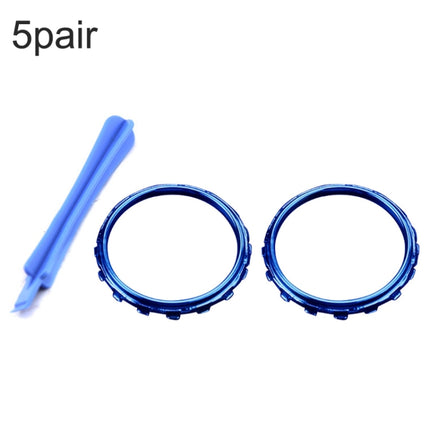 For Xbox One Elite 5pairs 3D Replacement Ring + Screwdriver Handle Accessories, Colour:Blue Plating-garmade.com