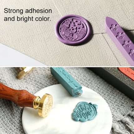 3 PCS Seal Dedicated Beeswax Stick Paint Stamp Handmade DIY Tool Sealing Strips(Green gold)-garmade.com