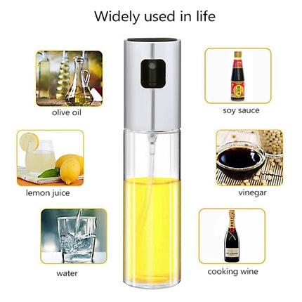 Kitchen Glass Olive Oil Spray Bottle Vinegar Oil Sprayer Seasoning Bottle(Gold)-garmade.com