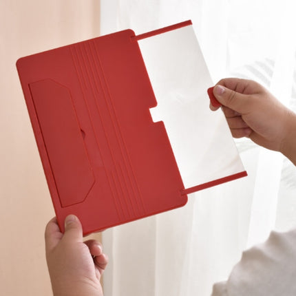 12 Inch Pull-Out Mobile Phone Screen Magnifier 3D Desktop Stand, Style:Blu-ray Model(Black)-garmade.com